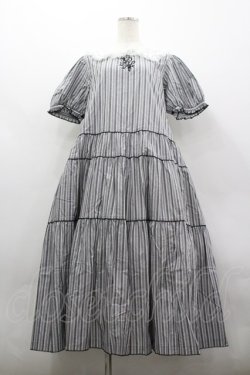 画像1: PINK HOUSE / オリジナルマルチストライプワンピース  黒Ｘ白 I-26-03-30-060-LO-OP-SA-ZI