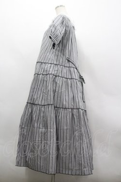 画像2: PINK HOUSE / オリジナルマルチストライプワンピース  黒Ｘ白 I-26-03-30-060-LO-OP-SA-ZI