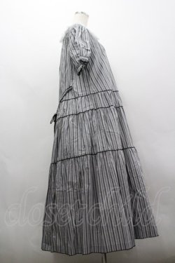 画像4: PINK HOUSE / オリジナルマルチストライプワンピース  黒Ｘ白 I-26-03-30-060-LO-OP-SA-ZI