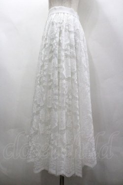 画像2: axes femme / レースサーキュラースカート M 白 I-26-03-30-062-AX-SK-TE-ZI