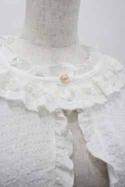 画像3: axes femme / ぽこぽこフリルボレロ F 白 I-26-03-30-001-AX-TO-TE-ZI