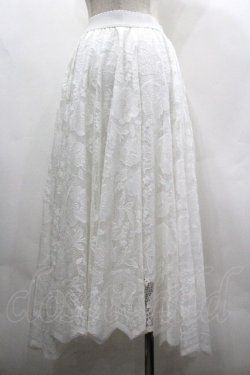 画像3: axes femme / レースサーキュラースカート M 白 I-26-03-30-062-AX-SK-TE-ZI