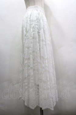 画像4: axes femme / レースサーキュラースカート M 白 I-26-03-30-062-AX-SK-TE-ZI