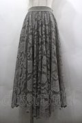 axes femme / レースサーキュラースカート F グレー I-26-03-30-063-AX-SK-TE-ZI