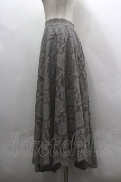 画像2: axes femme / レースサーキュラースカート F グレー I-26-03-30-063-AX-SK-TE-ZI