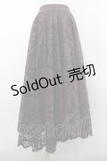 axes femme / レースサーキュラースカート M ブラウン I-26-03-30-065-AX-SK-TE-ZI