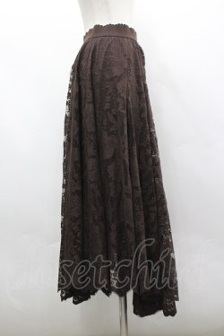 画像4: axes femme / レースサーキュラースカート M ブラウン I-26-03-30-065-AX-SK-TE-ZI