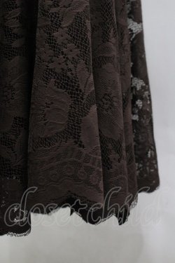 画像5: axes femme / レースサーキュラースカート M ブラウン I-26-03-30-065-AX-SK-TE-ZI