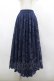 画像1: axes femme / レースサーキュラースカート F ネイビー I-26-03-30-066-AX-SK-TE-ZI (1)