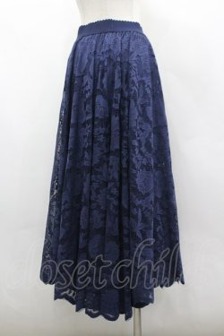 画像3: axes femme / レースサーキュラースカート F ネイビー I-26-03-30-066-AX-SK-TE-ZI
