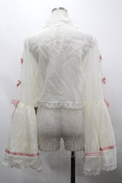 画像2: Mademoiselle Pearl（海外ロリータブランド） / シフォンフリルリボンブラウス  アイボリー I-26-03-30-011-PU-BL-SA-ZI