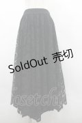 axes femme / レースサーキュラースカート M 黒 I-26-03-30-067-AX-SK-TE-ZI