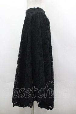 画像2: axes femme / レースサーキュラースカート M 黒 I-26-03-30-067-AX-SK-TE-ZI