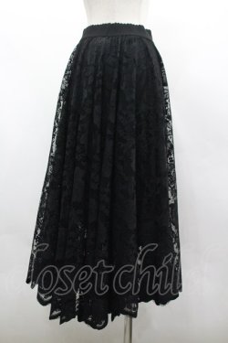 画像3: axes femme / レースサーキュラースカート M 黒 I-26-03-30-067-AX-SK-TE-ZI