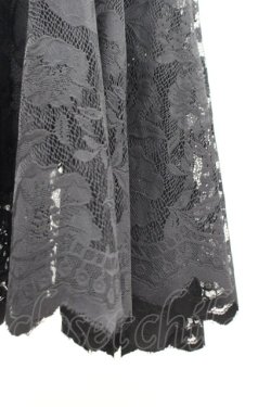 画像5: axes femme / レースサーキュラースカート M 黒 I-26-03-30-067-AX-SK-TE-ZI