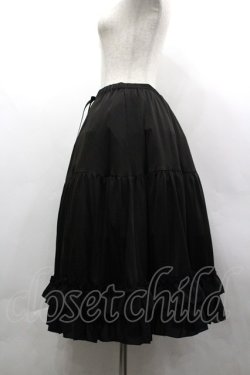 画像2: axes femme kawaii / ミディフリルペチスカート M 黒 I-26-03-30-068-AX-SK-TE-ZI