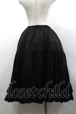 画像3: axes femme kawaii / ミディフリルペチスカート M 黒 I-26-03-30-068-AX-SK-TE-ZI