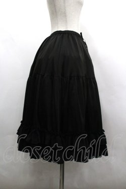 画像4: axes femme kawaii / ミディフリルペチスカート M 黒 I-26-03-30-068-AX-SK-TE-ZI