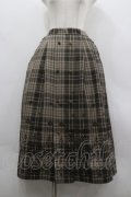 axes femme / フロッキーチェックスカート M 茶 I-26-03-30-069-AX-SK-TE-ZI
