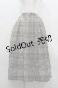 axes femme / フロッキーチェックスカート M 茶 I-26-03-30-069-AX-SK-TE-ZI