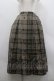 画像1: axes femme / フロッキーチェックスカート M 茶 I-26-03-30-069-AX-SK-TE-ZI (1)