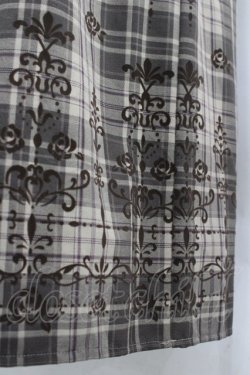 画像6: axes femme / フロッキーチェックスカート M 茶 I-26-03-30-069-AX-SK-TE-ZI