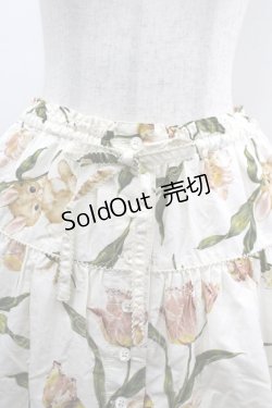 画像5: PINK HOUSE / チューリップうさぎプリントスカート  生成り I-26-03-30-072-LO-SK-SA-ZI