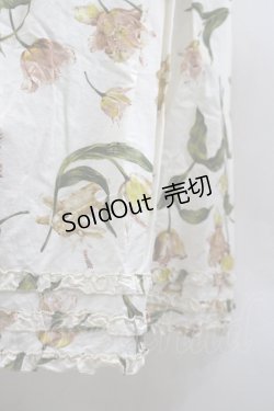 画像6: PINK HOUSE / チューリップうさぎプリントスカート  生成り I-26-03-30-072-LO-SK-SA-ZI