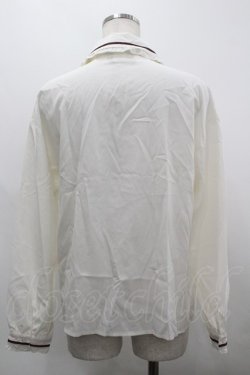 画像2: Secret Honey / ネクタイ付きブラウス  白Ｘボルドー I-26-03-30-012-CA-BL-SA-ZI