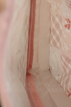 画像3: PINK HOUSE / バラ園うさぎ柄パッチワークプリントトラベルケース  ピンク I-26-03-30-082-LO-ZA-SA-ZI