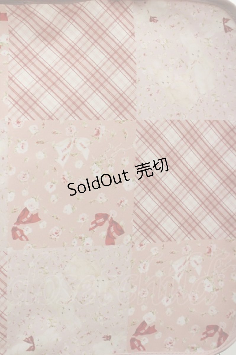 画像4: PINK HOUSE / バラ園うさぎ柄パッチワークプリントトラベルケース  ピンク I-26-03-30-082-LO-ZA-SA-ZI (4)