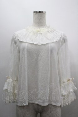 画像1: Angel's Heart / レース袖ブラウス  アイボリー I-26-03-30-013-EL-BL-SA-ZI