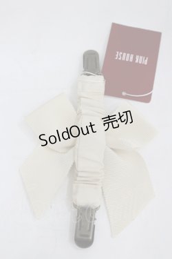 画像2: PINK HOUSE / Pリボンたくし上げクリップ  生成り I-26-03-30-083-LO-AC-SA-ZI