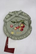 PINK HOUSE / チェリー刺繍ワッペン  グリーン I-26-03-30-085-LO-ZA-SA-ZI