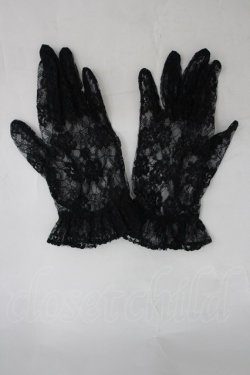 画像1: GOTH / レースショートグローブ  黒 I-26-03-30-102-GO-ZA-TE-ZI