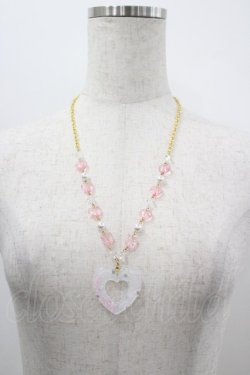 画像2: Angelic Pretty / Decoration Heartネックレス  クリア I-26-03-30-111-AP-AC-SA-ZI