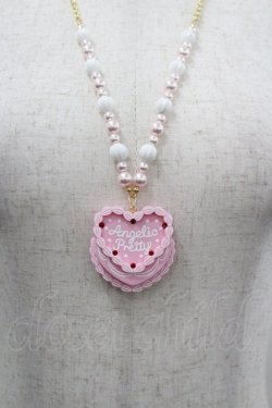 画像1: Angelic Pretty / Happy Cakesネックレス  ピンク I-26-03-30-112-AP-AC-SA-ZI