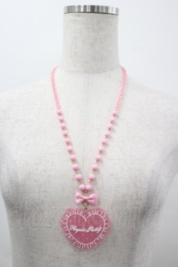 画像2: Angelic Pretty / ドットLovely Heartクッションネックレス  ピンク I-26-03-30-113-AP-AC-SA-ZI