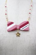 Angelic Pretty / ブリティッシュリボンネックレス  ピンク I-26-03-30-116-AP-AC-SA-ZI