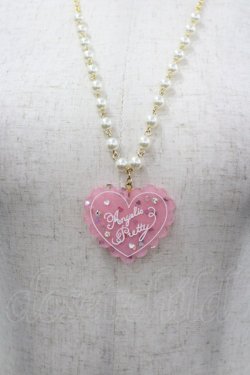 画像1: Angelic Pretty / トッピングハートネックレス  ピンク I-26-03-30-119-AP-AC-SA-ZI