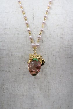 画像1: Angelic Pretty / Crystal Berryネックレス  ピンク I-26-03-30-120-AP-AC-SA-ZI