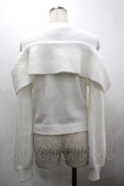 画像2: axes femme / リボンフェザーニット F 白 I-26-03-30-002-AX-TO-TE-ZI