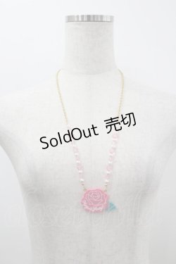 画像2: Angelic Pretty / Roseネックレス  ピンク I-26-03-30-121-AP-AC-SA-ZI
