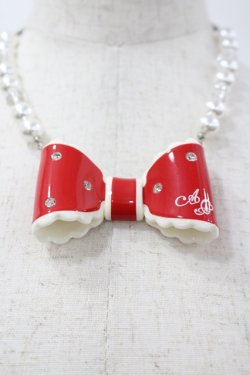 画像1: Angelic Pretty / ドリームリボンネックレス  赤Ｘ白 I-26-03-30-122-AP-AC-SA-ZI