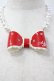画像1: Angelic Pretty / ドリームリボンネックレス  赤Ｘ白 I-26-03-30-122-AP-AC-SA-ZI (1)