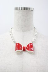 画像2: Angelic Pretty / ドリームリボンネックレス  赤Ｘ白 I-26-03-30-122-AP-AC-SA-ZI (2)