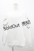 axes femme / 袖リボンカットプルオーバー F 白 I-26-03-30-016-AX-TO-TE-ZI