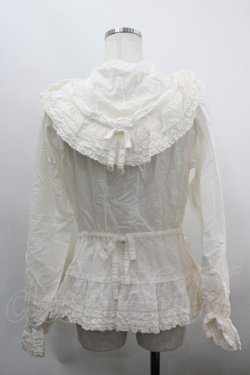 画像2: PINK HOUSE / フード付きローンオーバーブラウス  生成り I-26-03-30-018-LO-BL-SA-ZI