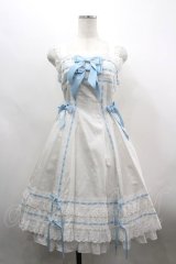 BABY,THE STARS SHINE BRIGHT / Mariquiseジャンパースカート  オフ白×サックス I-26-03-30-025-BA-OP-TE-ZI