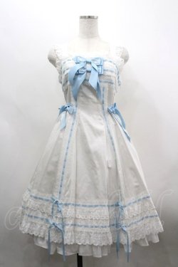 画像1: BABY,THE STARS SHINE BRIGHT / Mariquiseジャンパースカート  オフ白×サックス I-26-03-30-025-BA-OP-TE-ZI